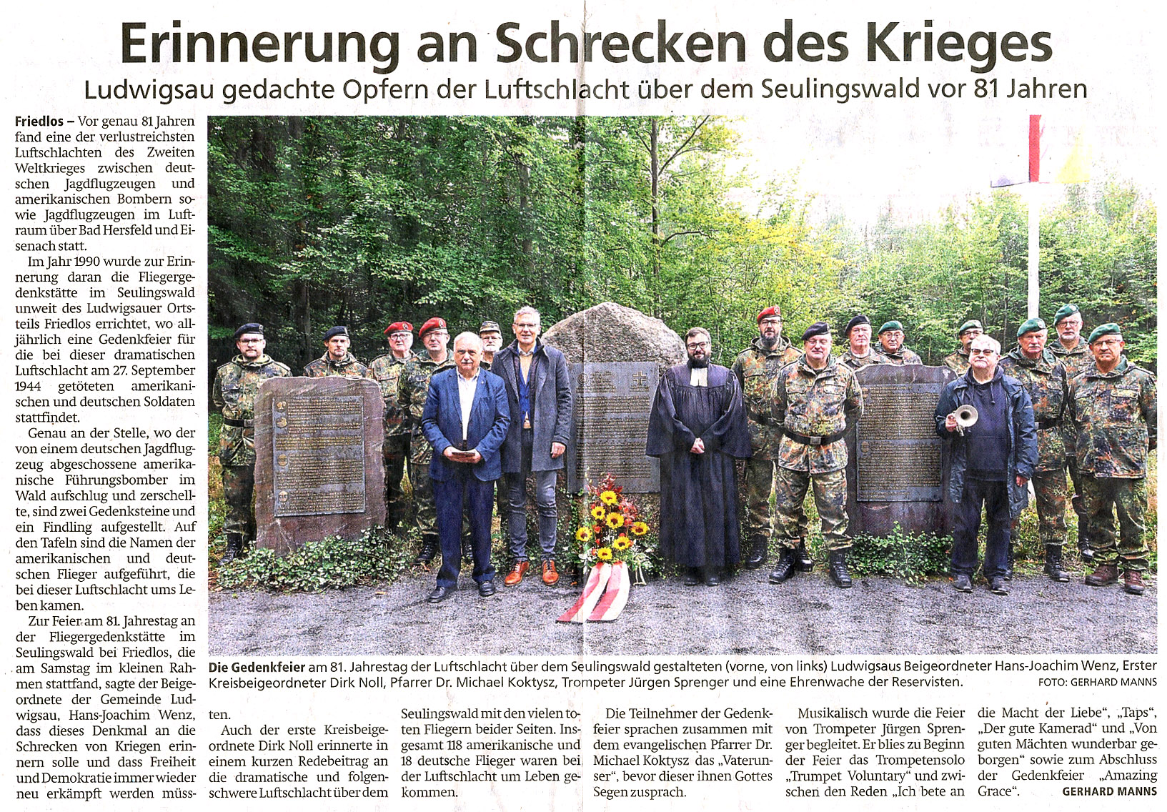 Gedenkfeie rSeulingswald 2025